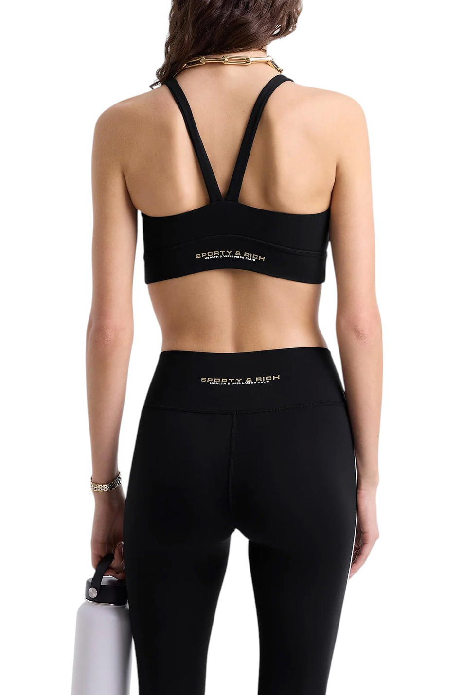 Женский Sporty & Rich Легинсы с логотипом (цвет ), артикул PA045622324BA01 | Фото 3