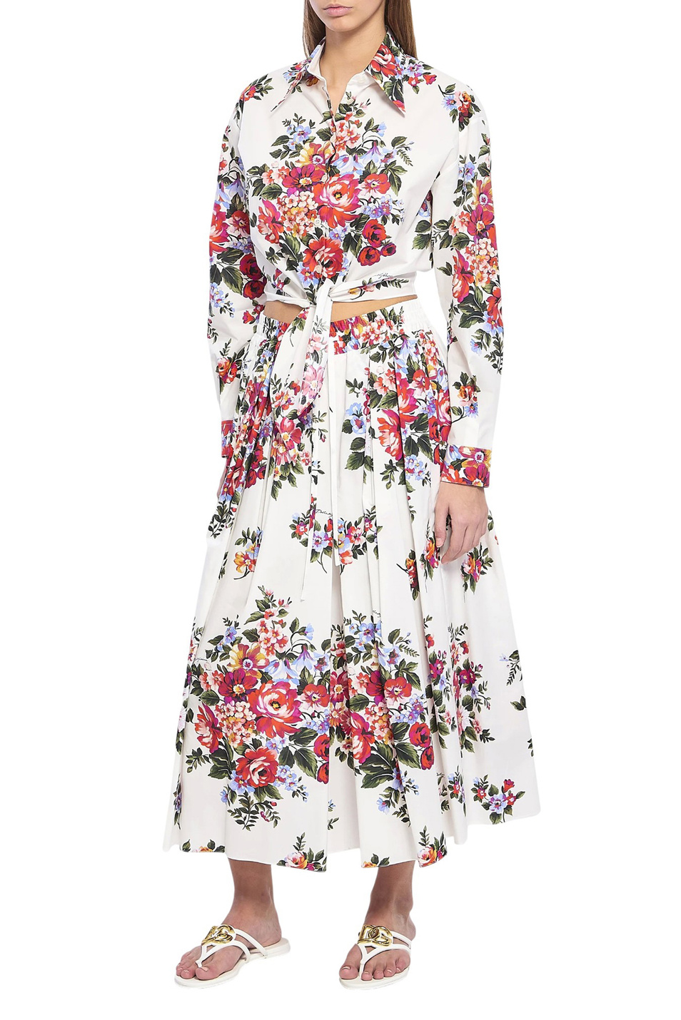 Женский Dolce & Gabbana Юбка из хлопка (цвет ), артикул F4DC7T-HS5UU | Фото 2