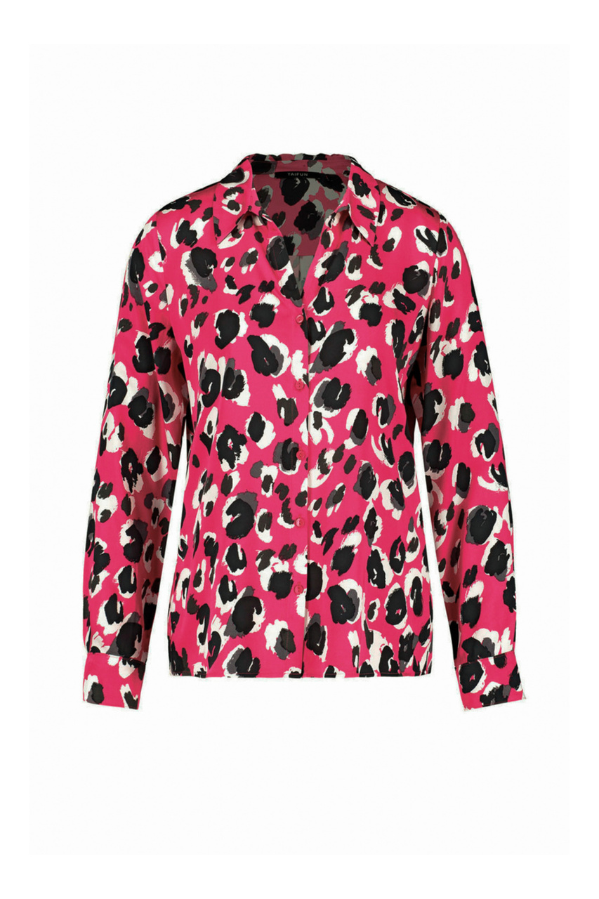 Блузка с принтом|Основной цвет:Разноцветный|Артикул:460420-11210 | Фото 1