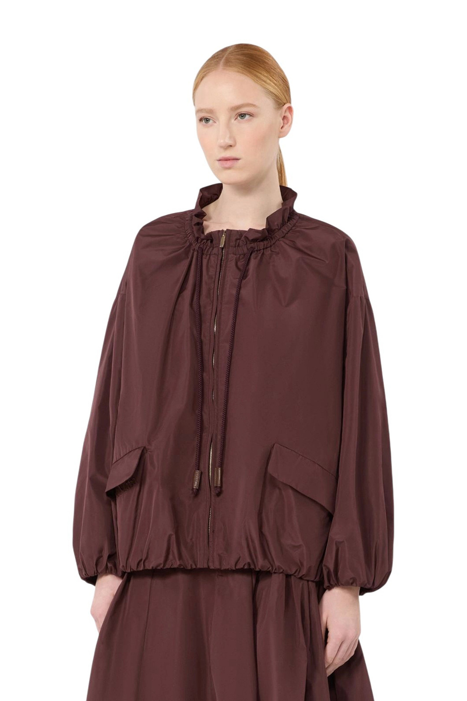 Куртка ONDE с логотипом|Основной цвет:Бордовый Женский Max Mara Куртка ONDE с логотипом (цвет ), артикул 2629026021 | Фото 3