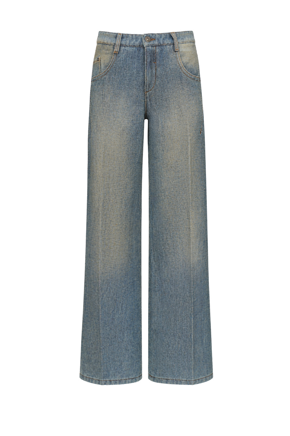 Женский ERMANNO SCERVINO Джинсы с эффектом твида (цвет ), артикул D497P702KXG | Фото 1