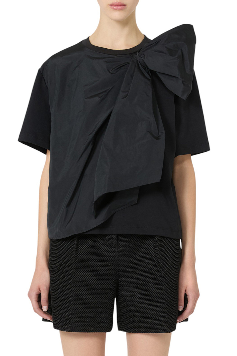 Женский Max Mara Футболка COLLE с бантом (цвет ), артикул 2521946011 | Фото 3