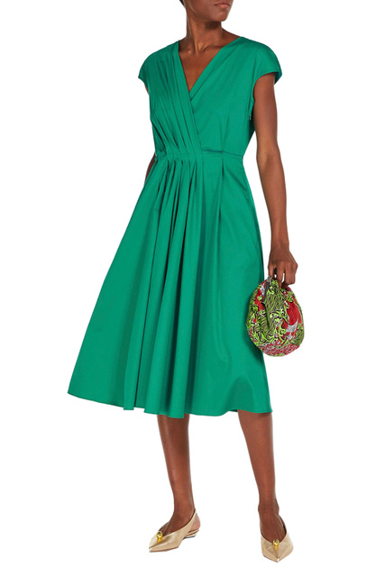 Атласное платье VERTICE|Основной цвет:Зеленый|Артикул:2352210731 | Фото 2