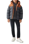 Мальчикам Mango Kids Куртка стеганая ALASKA с капюшоном (цвет ), артикул 57077113 | Фото 3