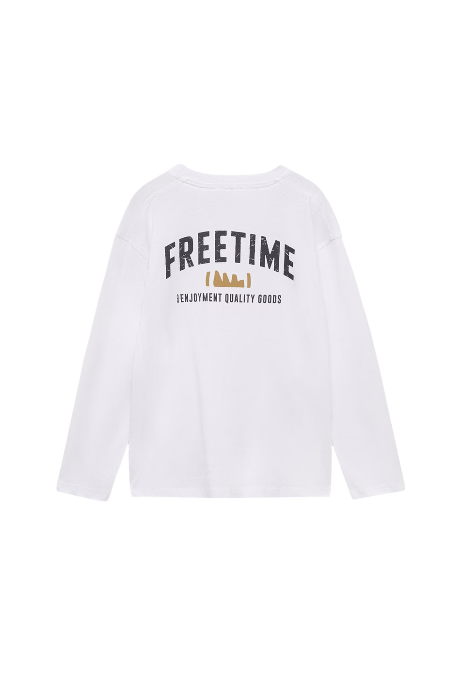 Мальчикам Mango Kids Лонгслив FREETIME из хлопка с принтом (цвет ), артикул 87083284 | Фото 2