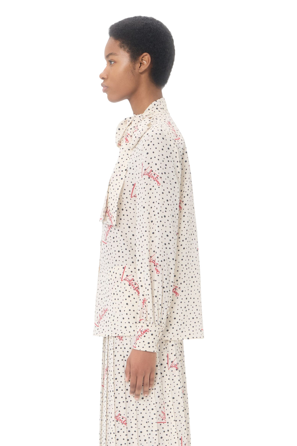 Женский Valentino Блузка из натурального шелка (цвет ), артикул 9B3AB8N0A9N | Фото 4