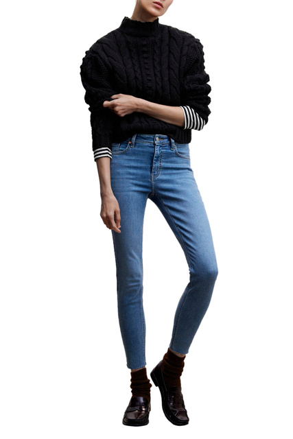 Укороченные джинсы ISA|Основной цвет:Голубой|Артикул:47010773 | Фото 2
