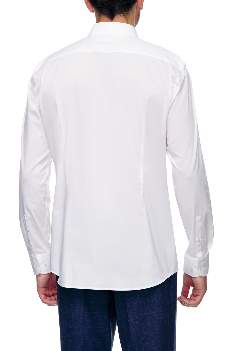 BOSS Однотонная рубашка из эластичного хлопка (цвет ), артикул 50473263 | Фото 4