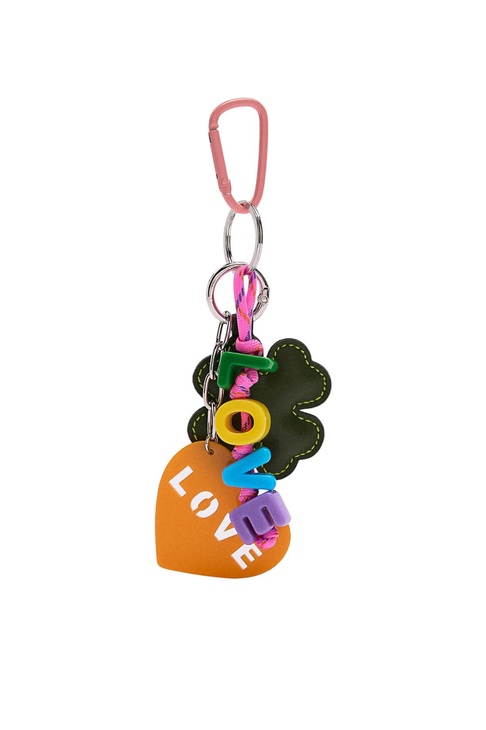 Женский Parfois Брелок-подвеска с сердцем и клевером (цвет ), артикул 243129 | Фото 1