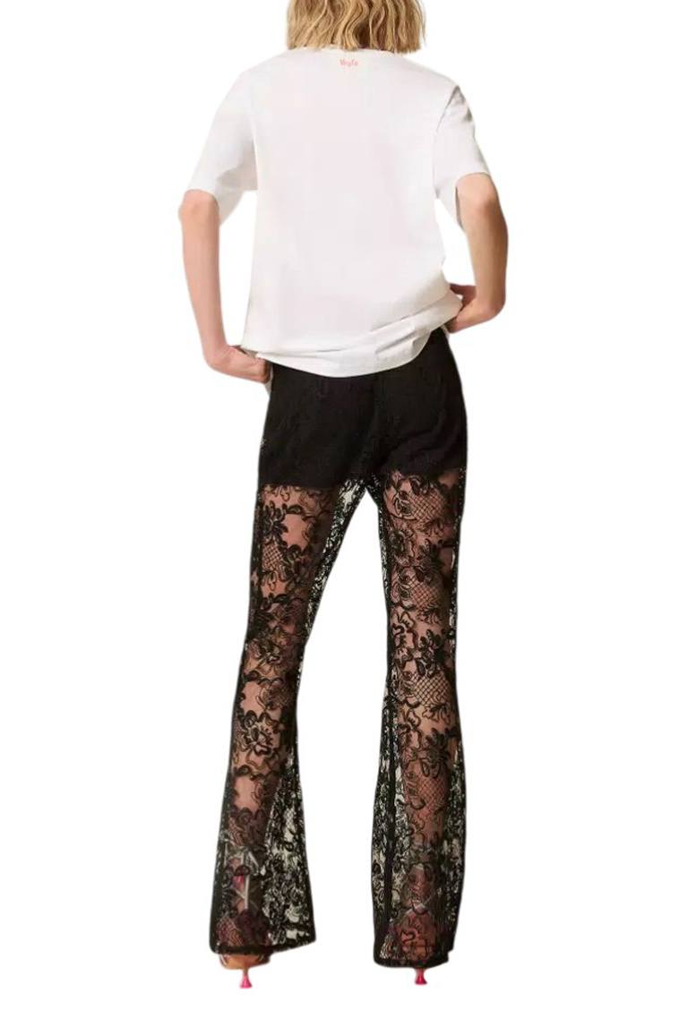 Женский TWINSET Milano Брюки MYFO  из кружева (цвет ), артикул 261AQ2042 | Фото 4