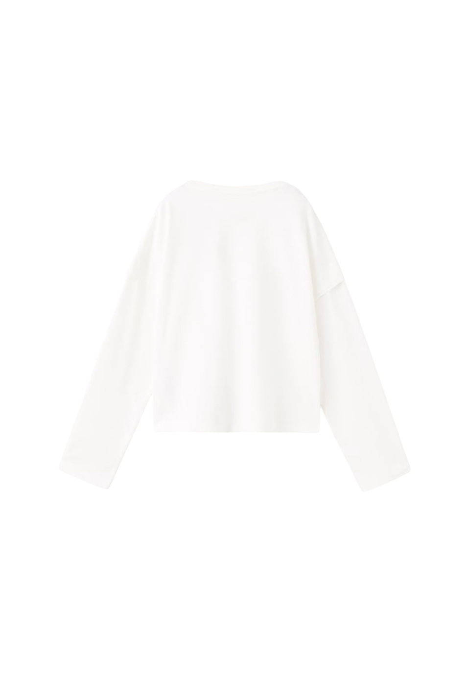 Девочкам Mango Kids Лонгслив SHOULD из хлопка (цвет ), артикул 27001339 | Фото 2