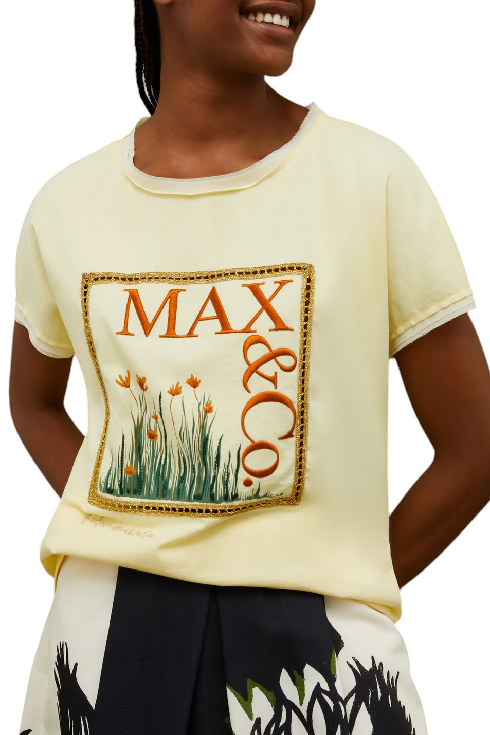 Женский MAX&Co. Футболка DREAMTEE с вышивкой (цвет ), артикул 2416941018 | Фото 3