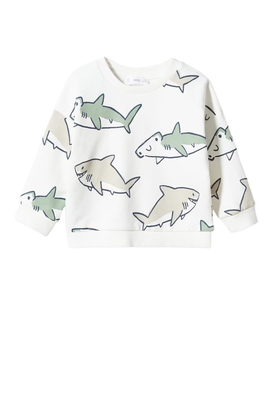 Мальчикам Mango Kids Свитшот SHARK с принтом (цвет ), артикул 47035142 | Фото 1