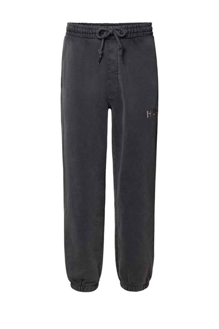 Брюки Delwony с логотипом|Основной цвет:Серый Мужской HUGO Брюки Delwony с логотипом (цвет ), артикул 50546385 | Фото 1
