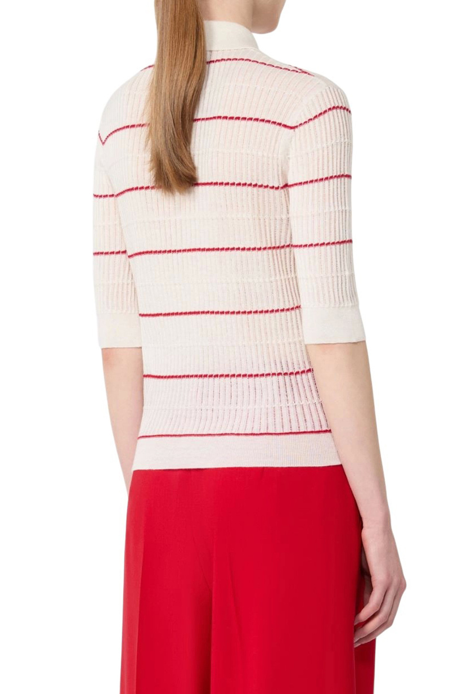 Женский Max Mara Поло GALLO из шелка и шерсти (цвет ), артикул 2616361051 | Фото 4