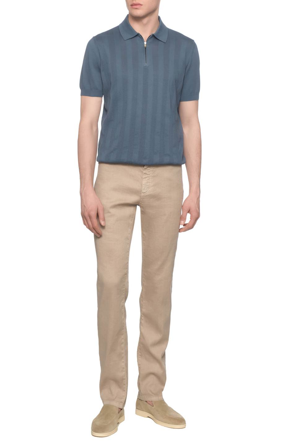 Мужской Corneliani Поло из хлопка (цвет ), артикул 27M505-2725116 | Фото 3