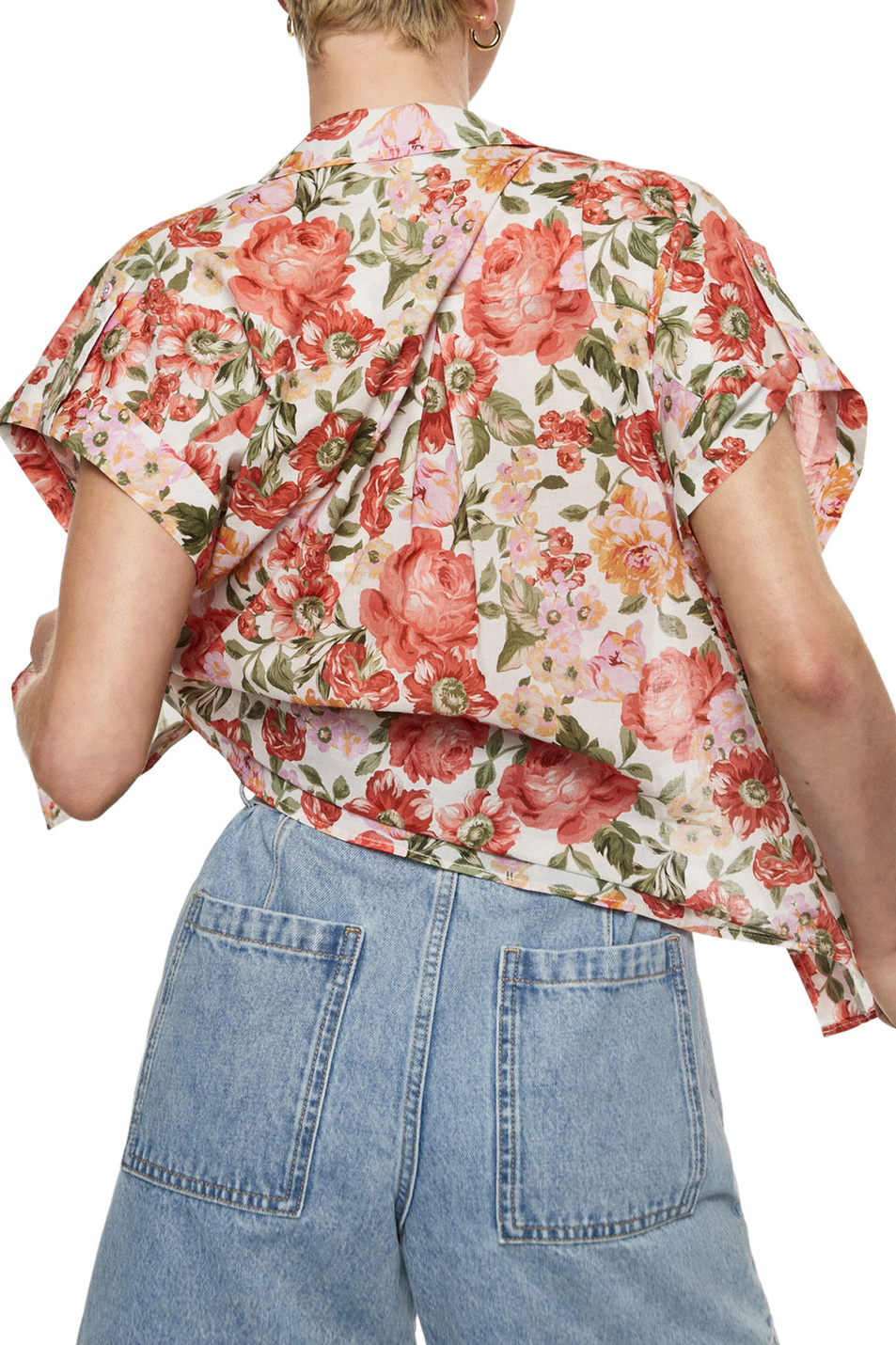 Женский Mango Рубашка BARI с цветочным принтом (цвет ), артикул 27088644 | Фото 4