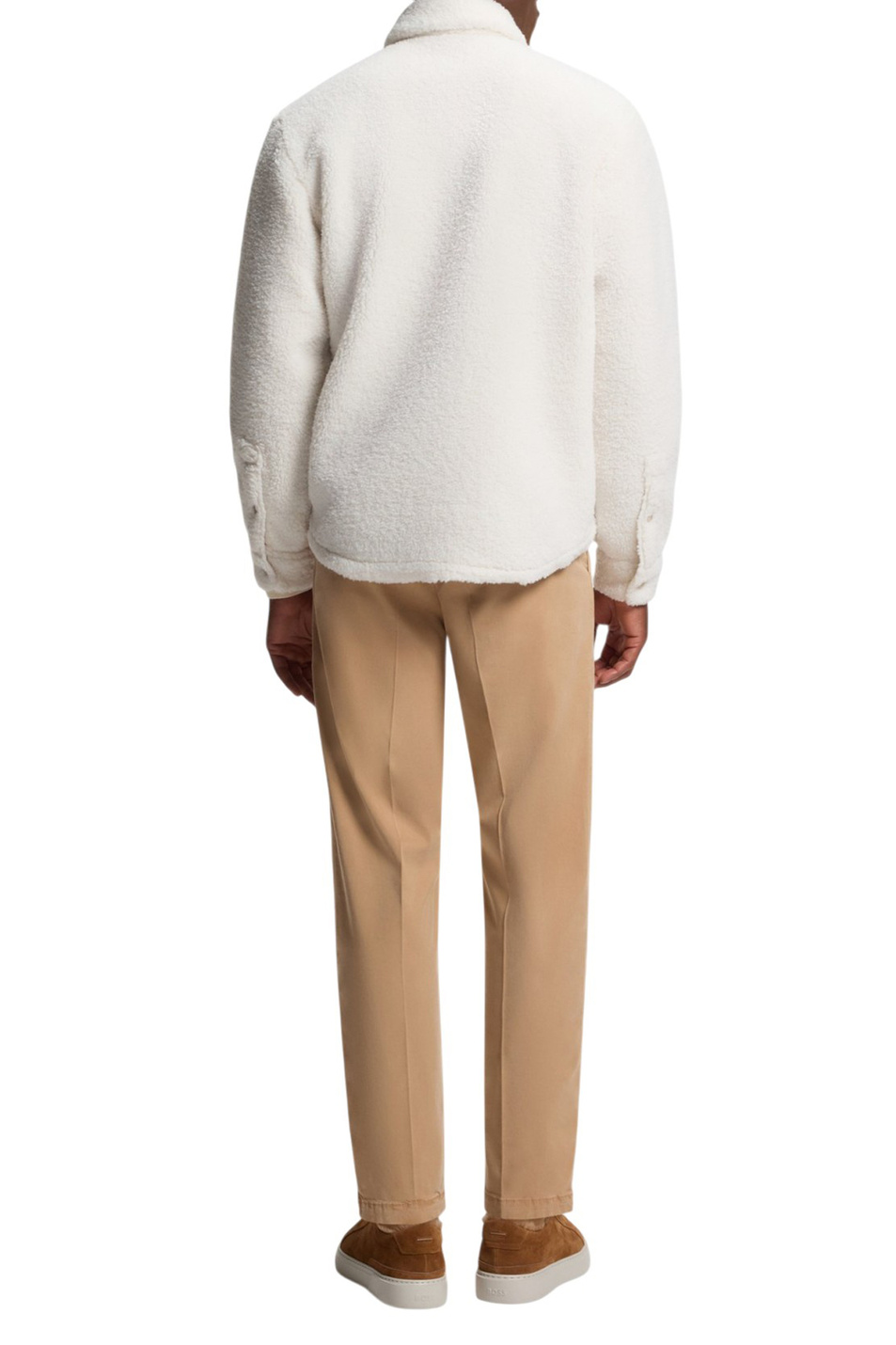 Куртка-рубашка в стиле тедди|Основной цвет:Белый Мужской BOSS Куртка-рубашка в стиле тедди (цвет ), артикул 50551354 | Фото 4