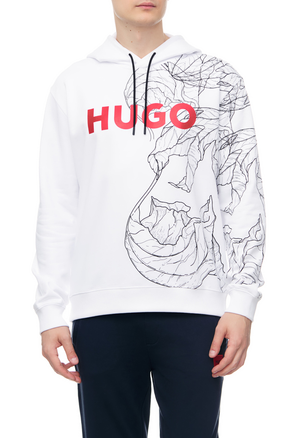 HUGO Худи с логотипом и графичным принтом (цвет ), артикул 50477343 | Фото 3
