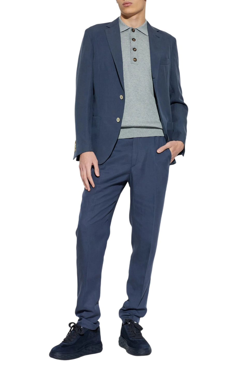 Мужской Eleventy Поло из хлопка и кашемира (цвет ), артикул M76MAGM32-MAG0K007 | Фото 3