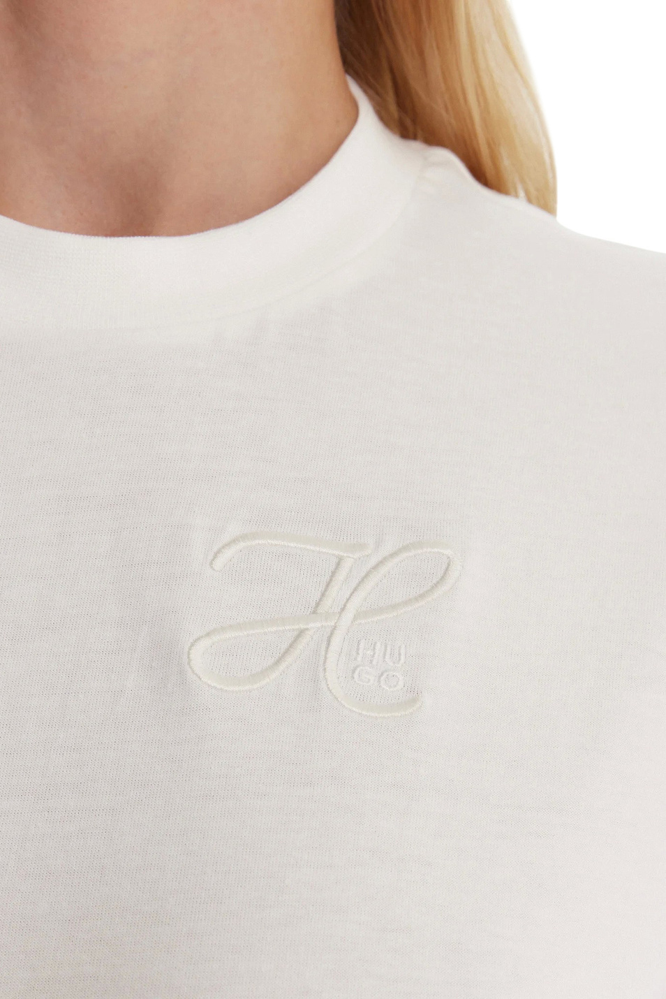 Футболка Vintage с вышивкой|Основной цвет:Белый Женский HUGO Футболка Vintage с вышивкой (цвет ), артикул 50550901 | Фото 4