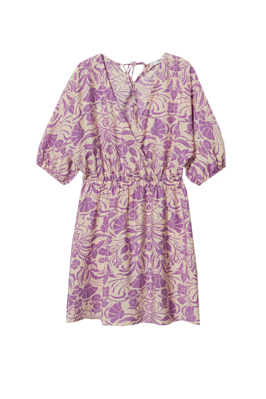 Платье CORAL со шнуровкой на спинке|Основной цвет:Фиолетовый|Артикул:37072881 | Фото 1