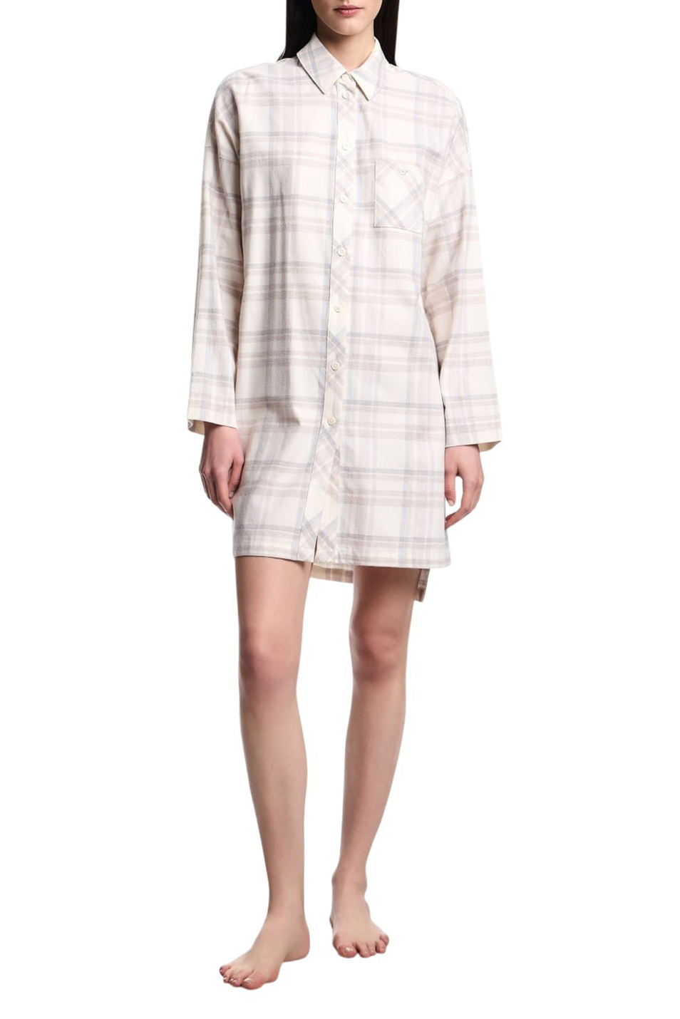 Женский Emporio Armani Сорочка ночная в клетку (цвет ), артикул EW001985-AF15372 | Фото 2