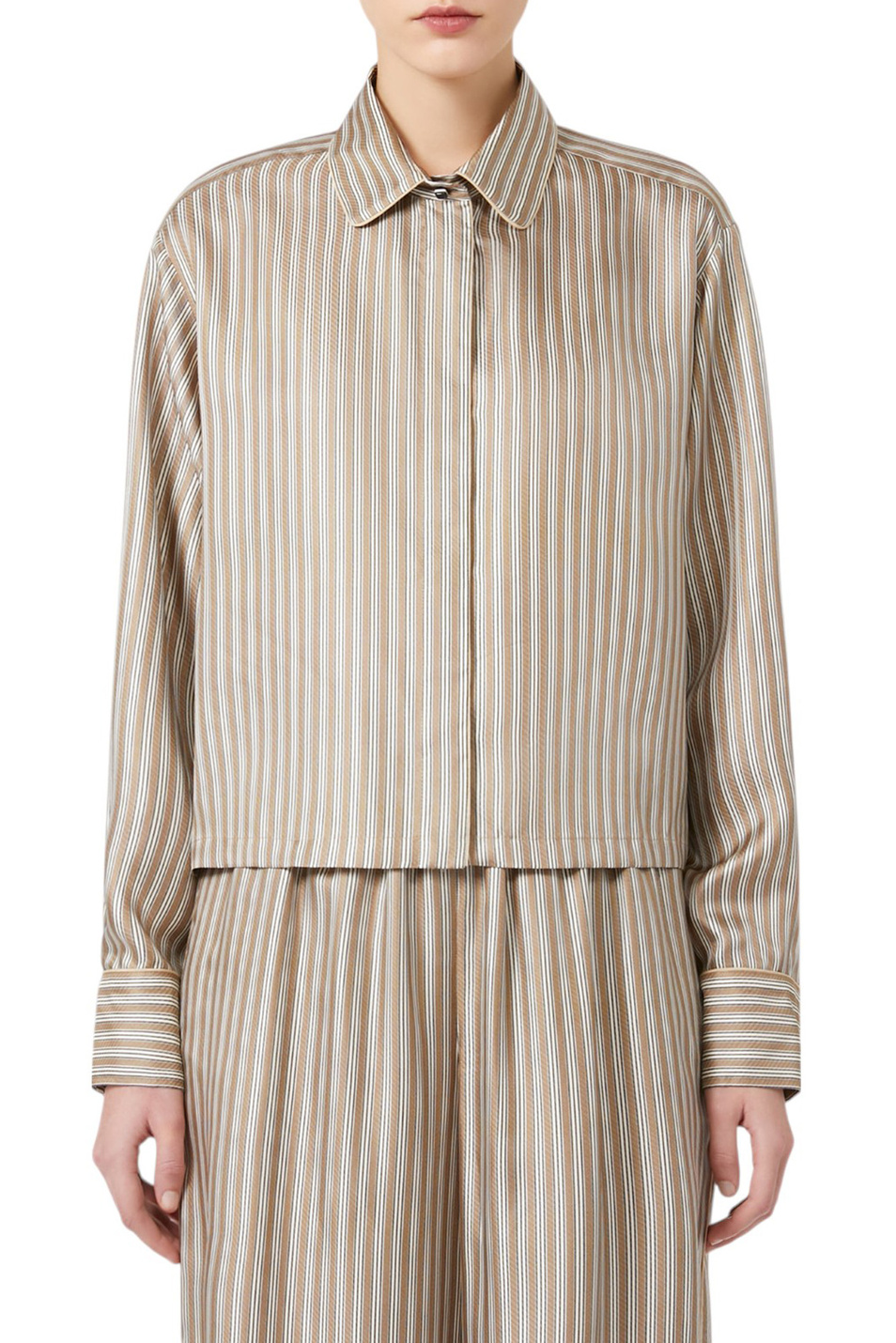 Женский Max Mara Блузка BRAMA из шелка (цвет ), артикул 2521116171 | Фото 3