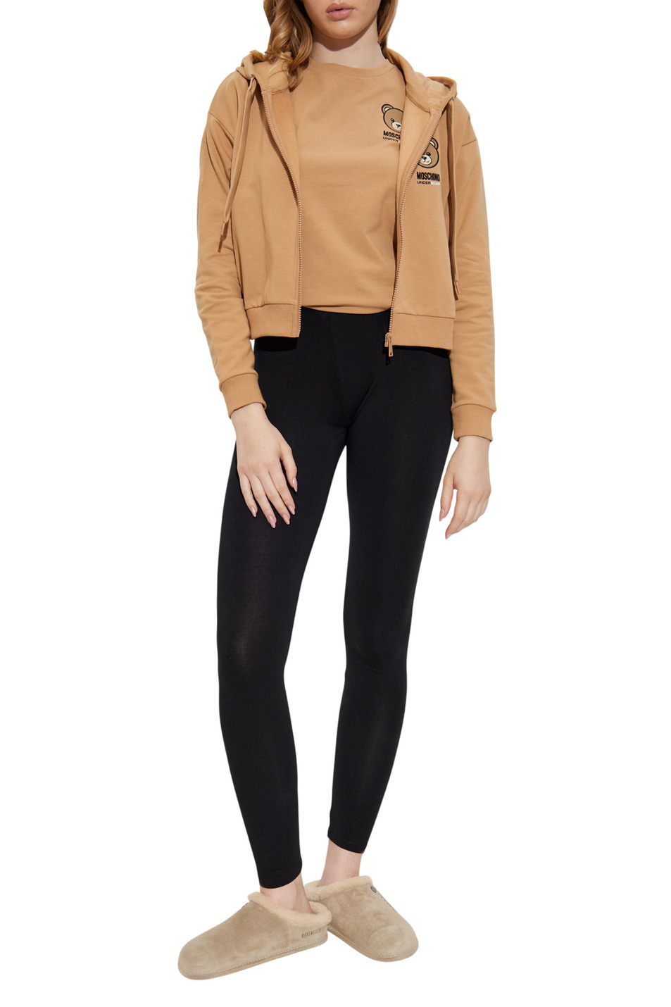 Женский Moschino Толстовка из эластичного хлопка с логотипом (цвет ), артикул A1706-4413 | Фото 2