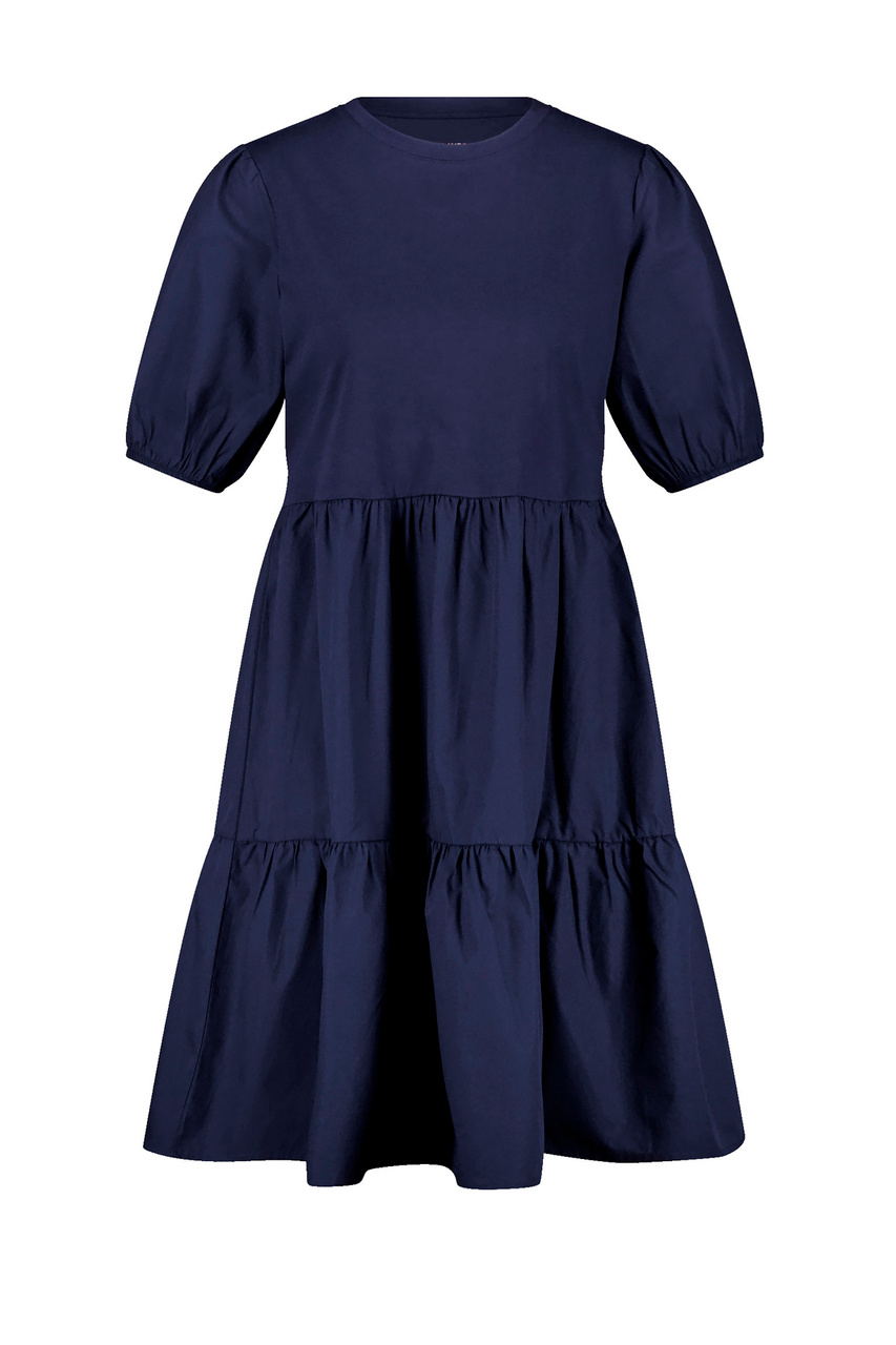 Платье из натурального хлопка|Основной цвет:Синий|Артикул:285018-44107 | Фото 1