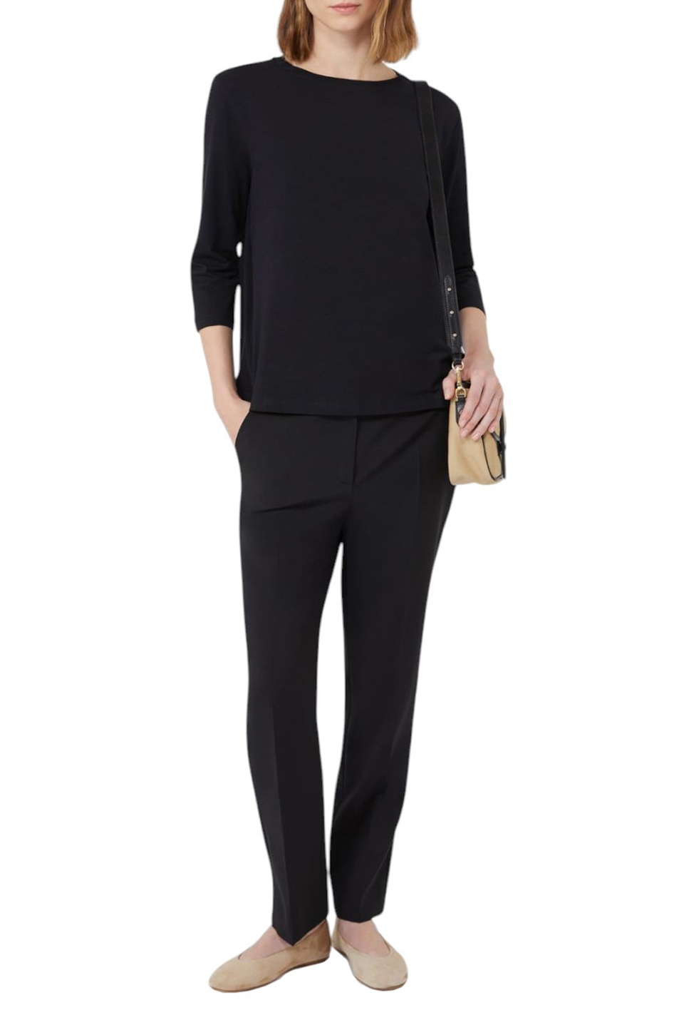 Женский Weekend Max Mara Лонгслив MULTIA из эластичного хлопка (цвет ), артикул 2525946031 | Фото 2