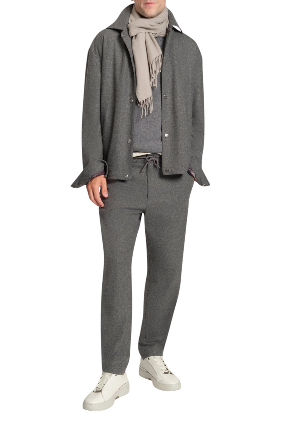 Брюки Perin зауженного кроя|Основной цвет:Серый Мужской BOSS Брюки Perin зауженного кроя (цвет ), артикул 50551542 | Фото 2