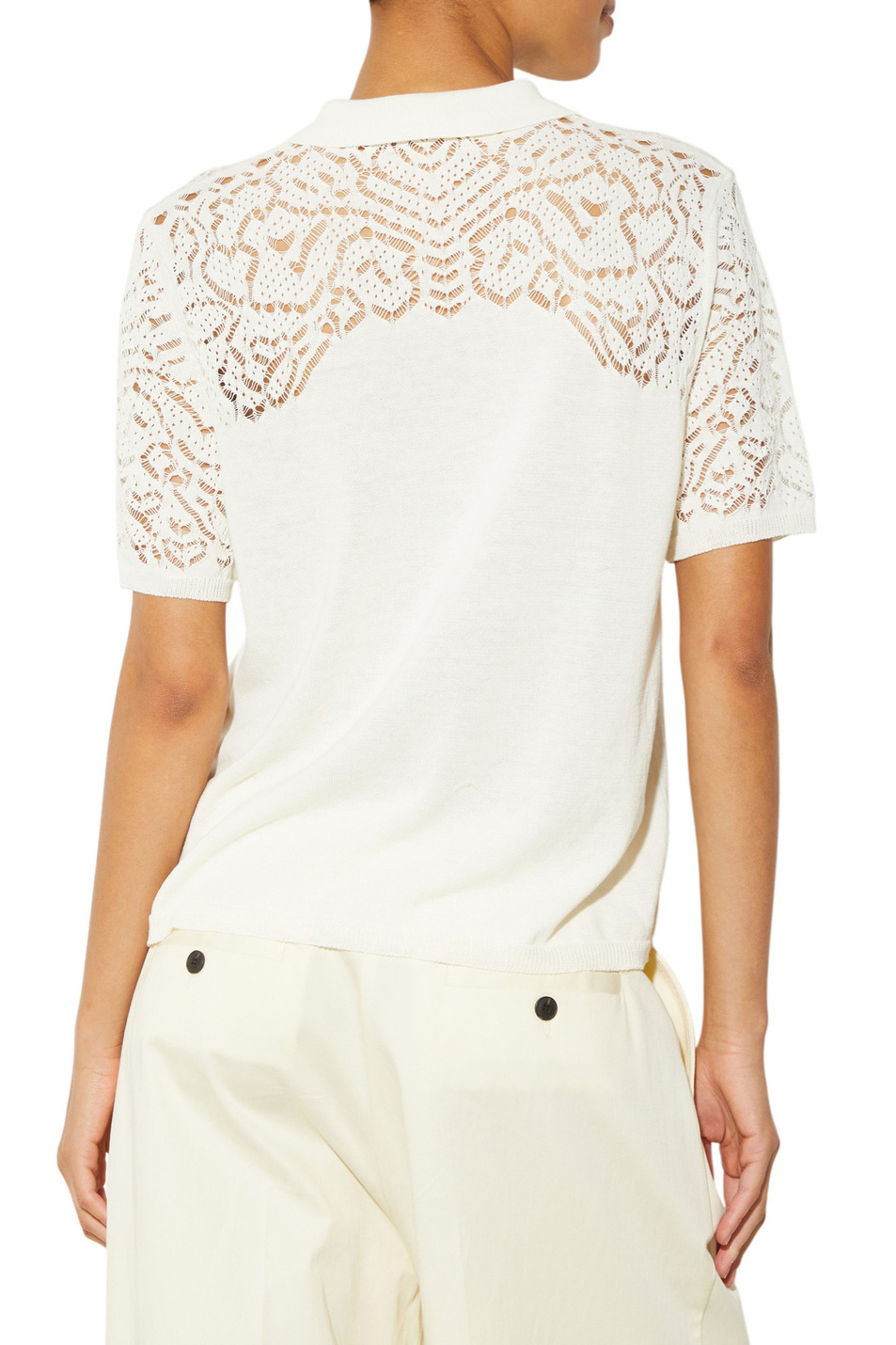 Женский MAX&Co. Поло MCOLONZA из хлопка (цвет ), артикул 2616361043 | Фото 4