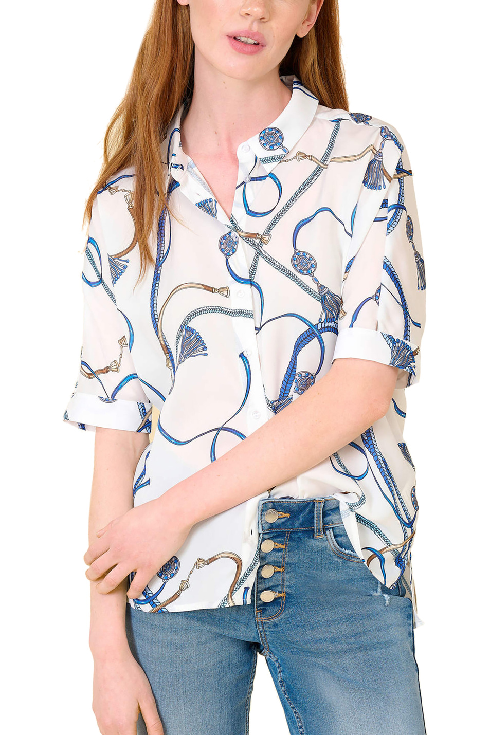 Orsay Блузка с принтом (цвет ), артикул 601070 | Фото 3