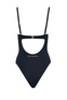 Stella McСartney Однотонный купальник с вырезом на спинке (Черный цвет), артикул S7BJ11530 | Фото 2