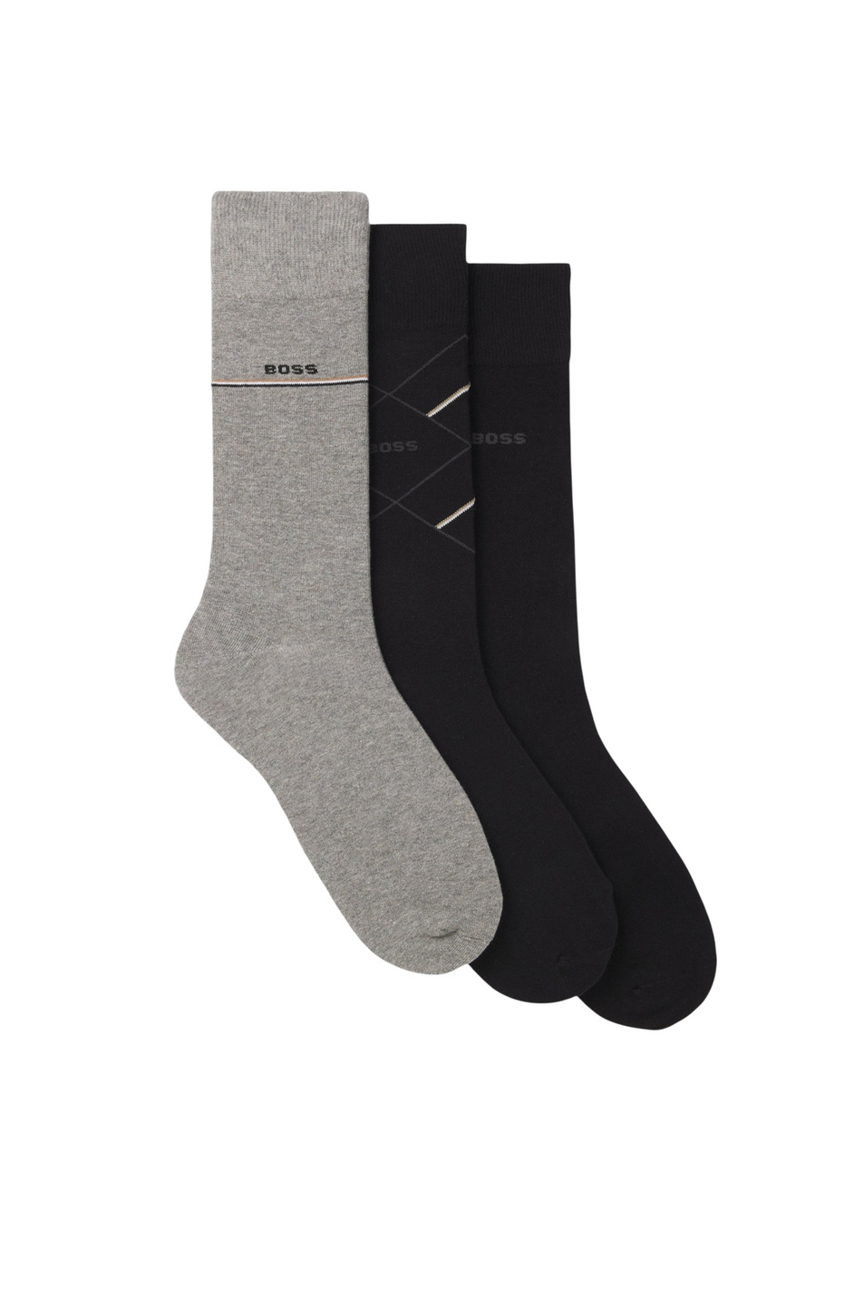 Носки в комплекте из 3 пар|Основной цвет:Разноцветный Мужской BOSS Носки в комплекте из 3 пар (цвет ), артикул 50547840 | Фото 1
