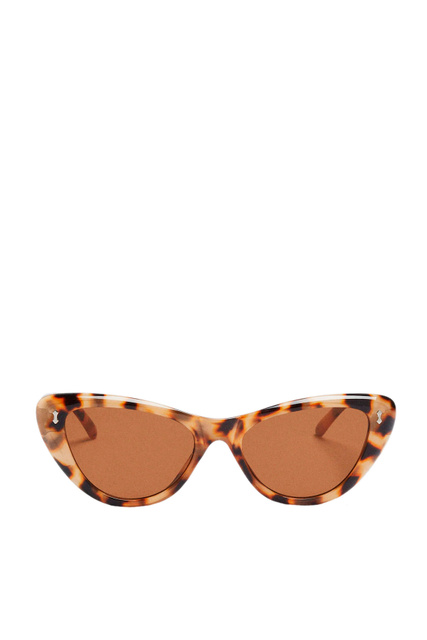 Солнцезащитные очки "кошачий глаз"|Основной цвет:Коричневый|Артикул:205048 | Фото 2