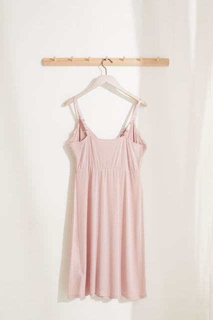 Ночная сорочка для беременных с розовым кружевом|Основной цвет:Розовый|Артикул:3639223 | Фото 2