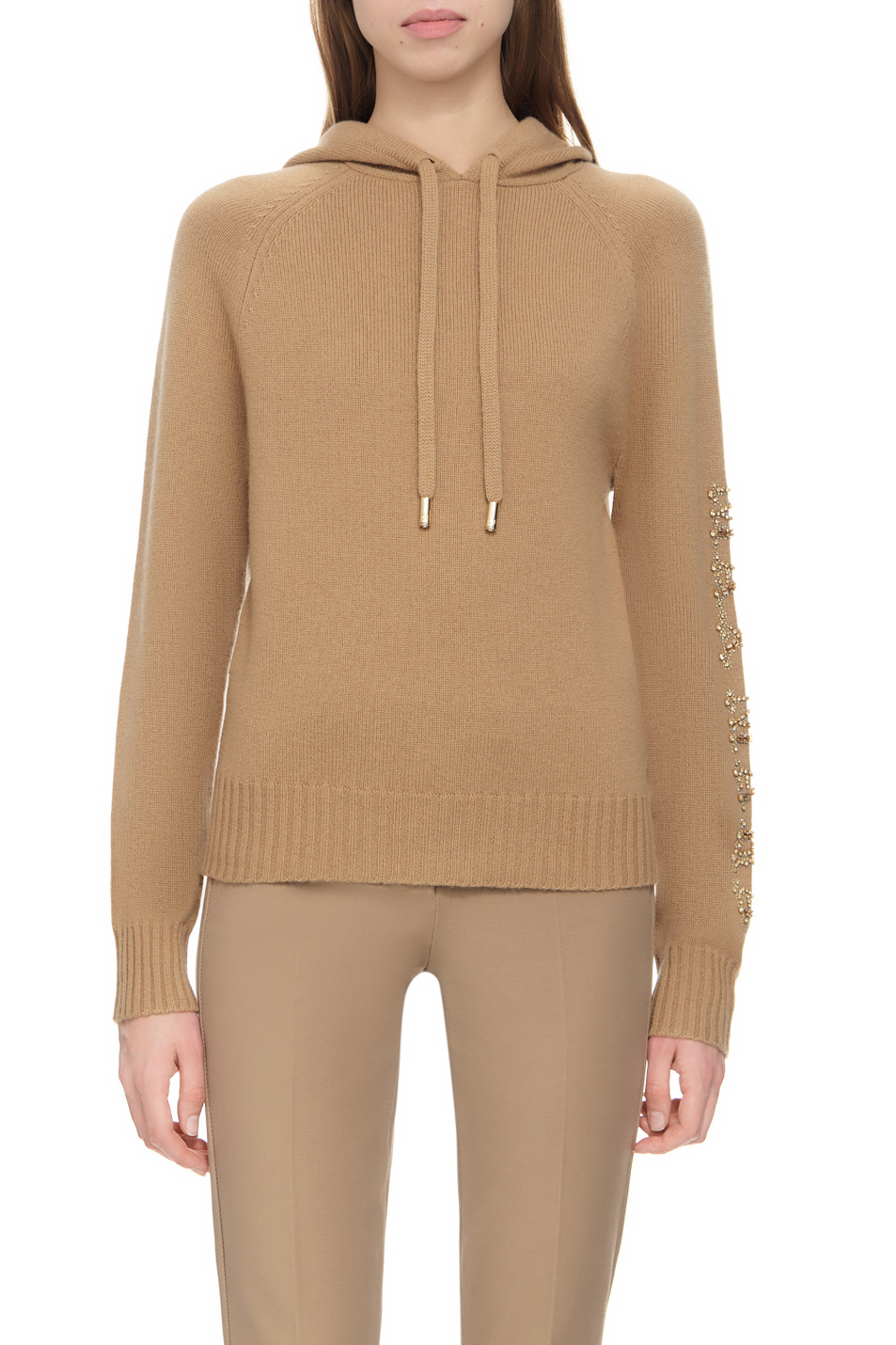 Женский Max Mara Толстовка ANANAS из шерсти и кашемира (цвет коричневый), артикул 2313660739 | Фото 1