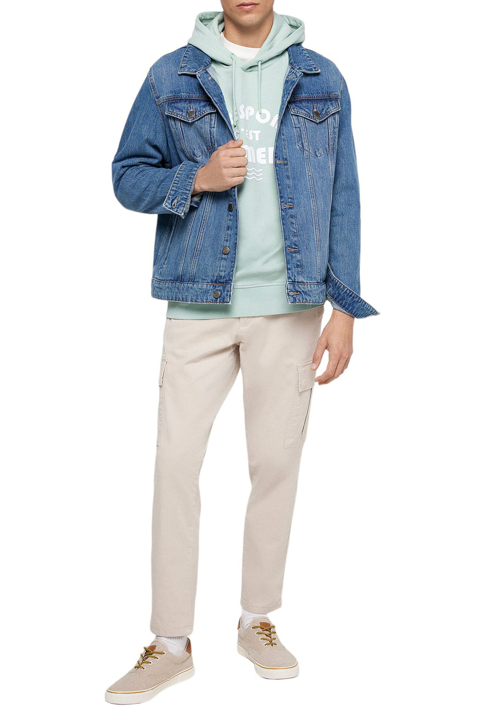 Мужской Springfield Куртка джинсовая из натурального хлопка (цвет ), артикул 2837261 | Фото 2