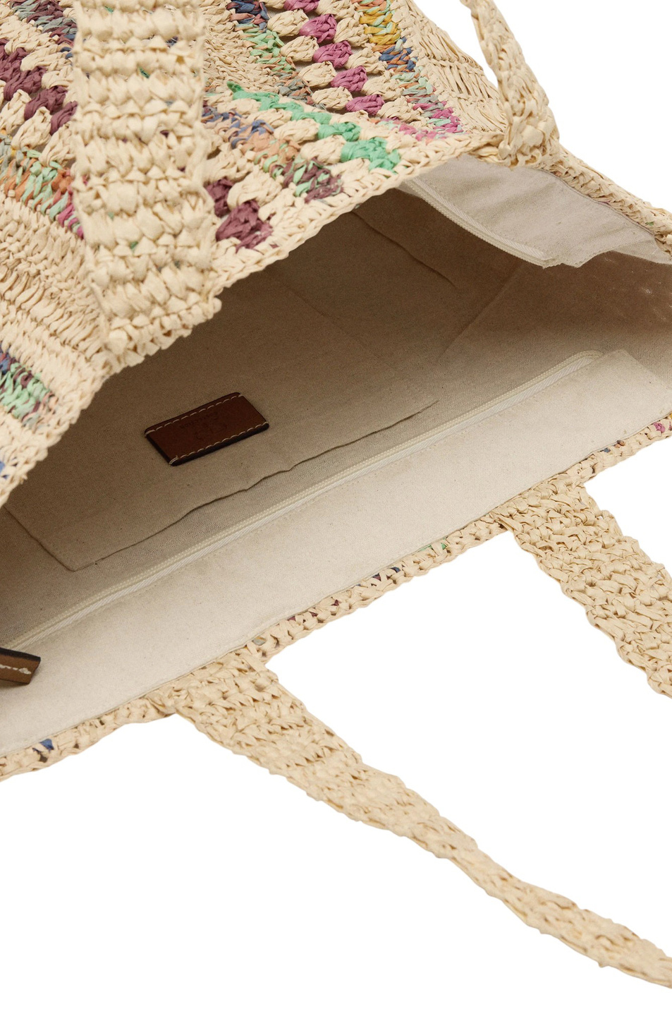 Женский Parfois Сумка-шопер соломенная (цвет ), артикул 233206 | Фото 3