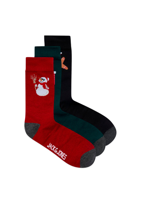 Jack & Jones Набор носков с новогодним принтом ( цвет), артикул 12198037 | Фото 1