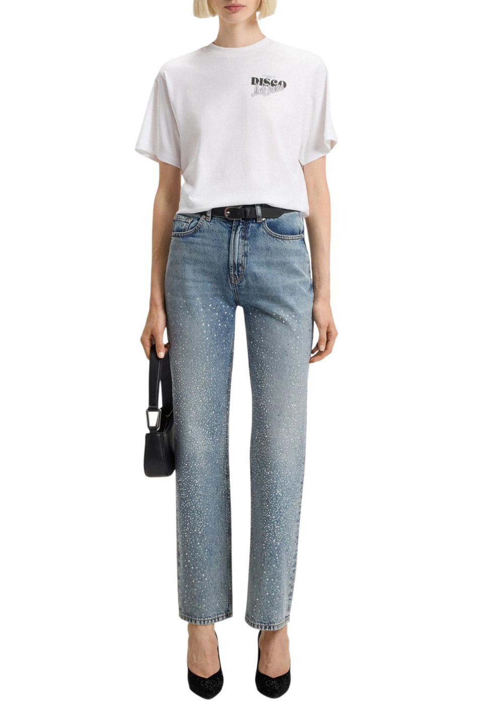 Футболка Vintage из хлопка|Основной цвет:Белый Женский HUGO Футболка Vintage из хлопка (цвет ), артикул 50550148 | Фото 2