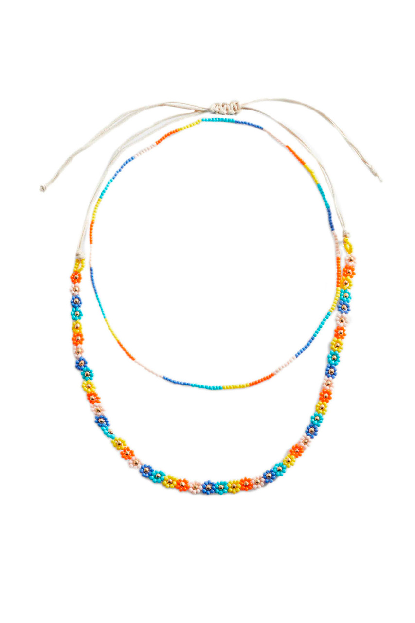 Ожерелье FLOWERB в комплекте из 2 шт|Основной цвет:Мультиколор|Артикул:57030301 | Фото 1