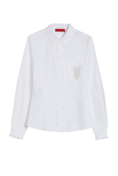 Max&Co Рубашка TORRONE из натурального хлопка с оборками ( цвет), артикул 71110222 | Фото 1