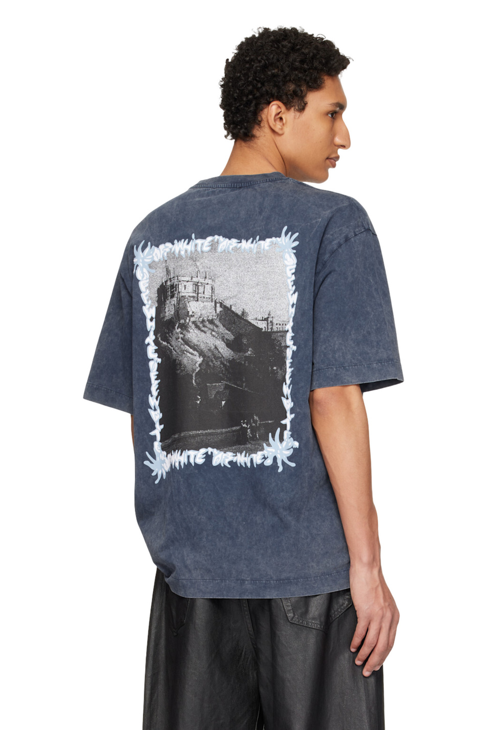 Мужской Off-White Футболка Spray Painting с принтом (цвет ), артикул OMAA120S26JER00G4001 | Фото 5