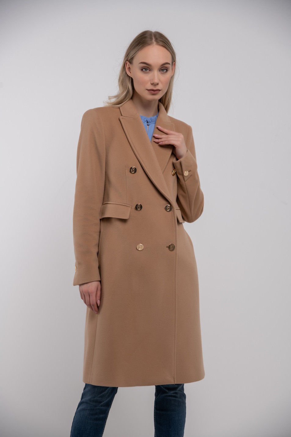 Liu Jo Двубортное пальто из смесовой шерсти (цвет ), артикул CF0010T2403 | Фото 5