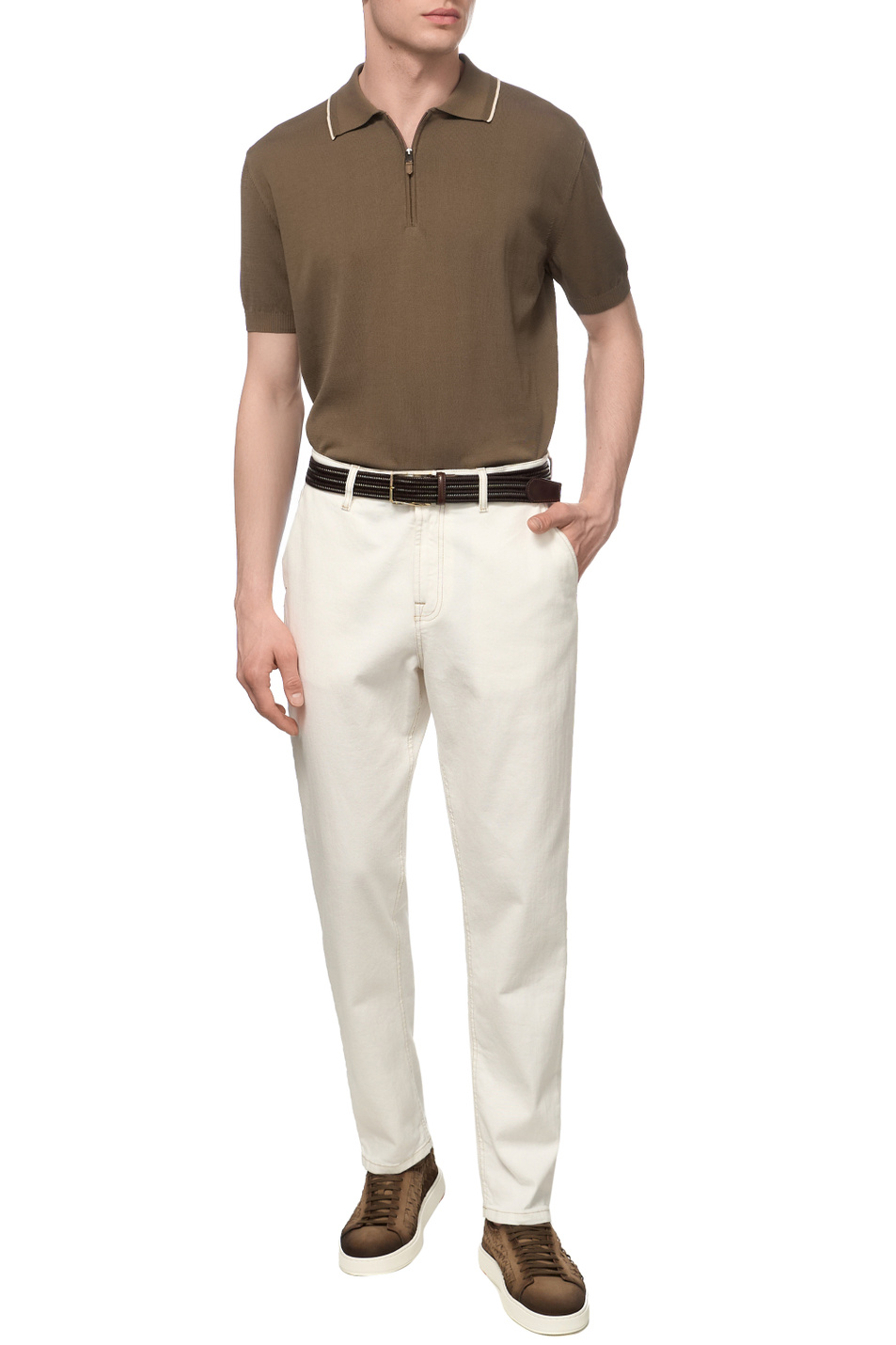 Мужской Canali Поло из натурального хлопка (цвет ), артикул C1165MK02460 | Фото 3