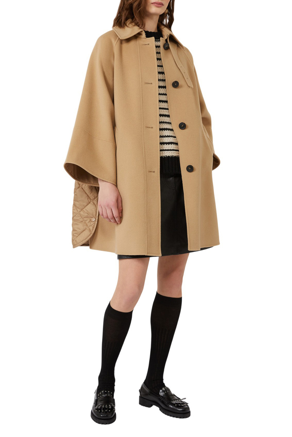 Женский Weekend Max Mara Полупальто RUFO комбинированное (цвет ), артикул 2525496012 | Фото 2