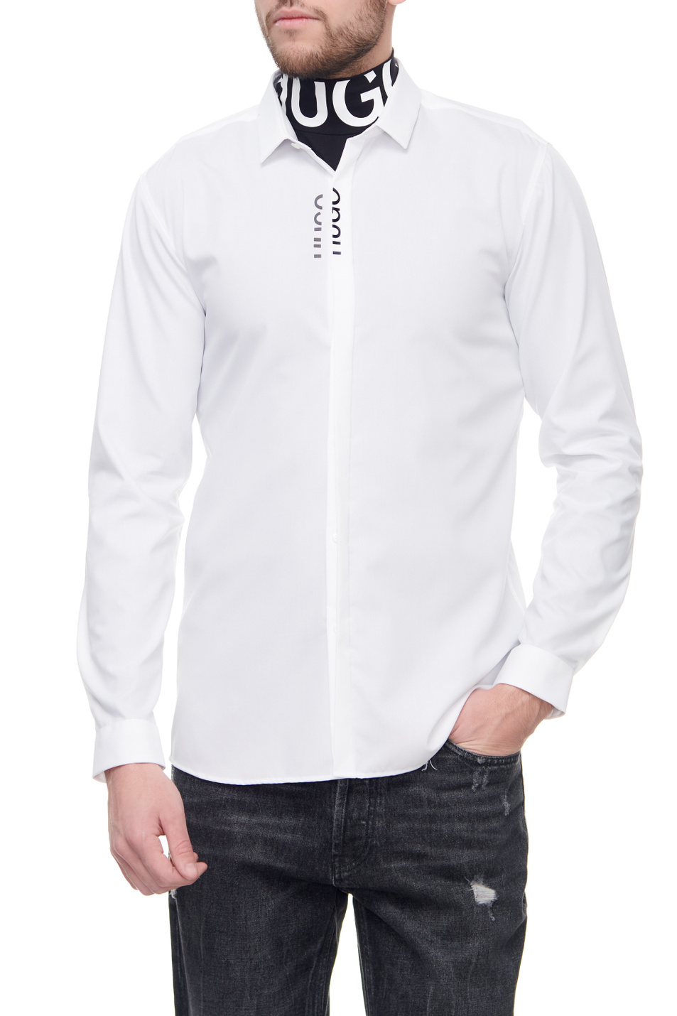 HUGO Рубашка Etran из натурального хлопка (цвет ), артикул 50463257 | Фото 1